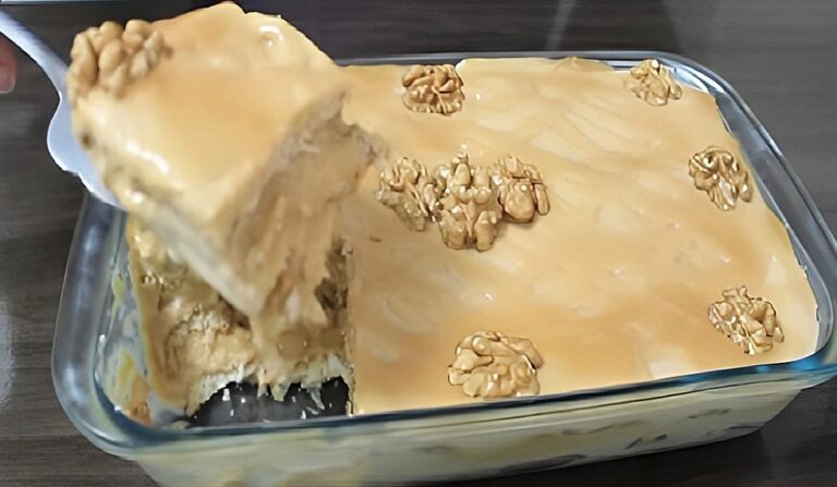 Pavê de Doce de Leite com Nozes